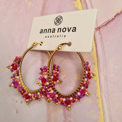 Confetti Earrings - pink