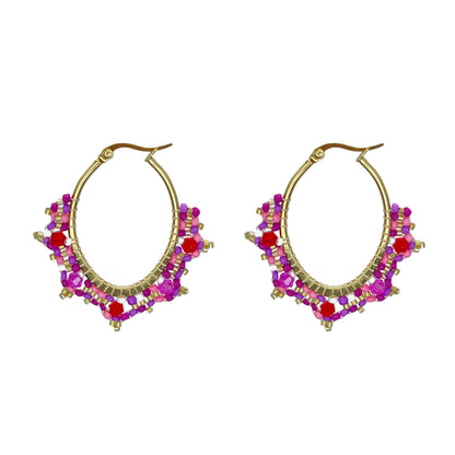 Confetti Earrings - pink