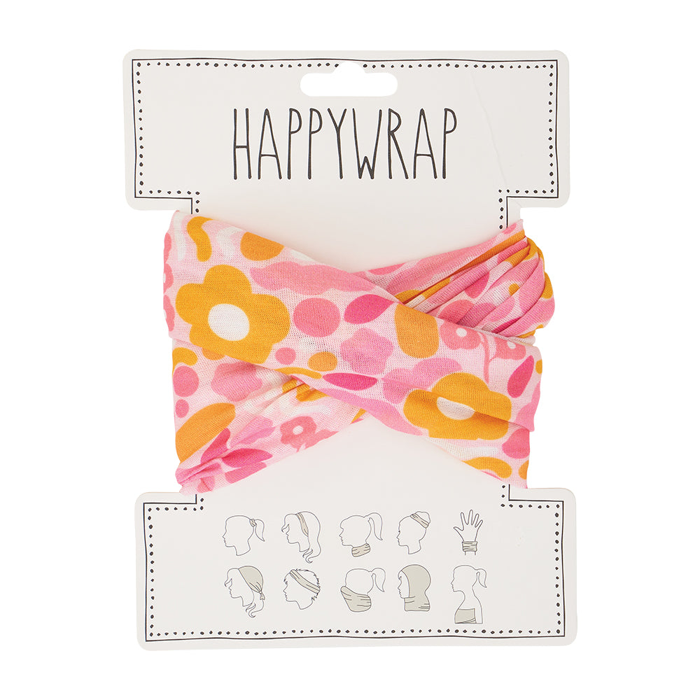 Floral Puzzle pink Happy Wrap